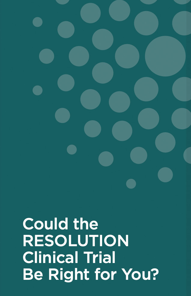 RESOLUTION patient brochure cover